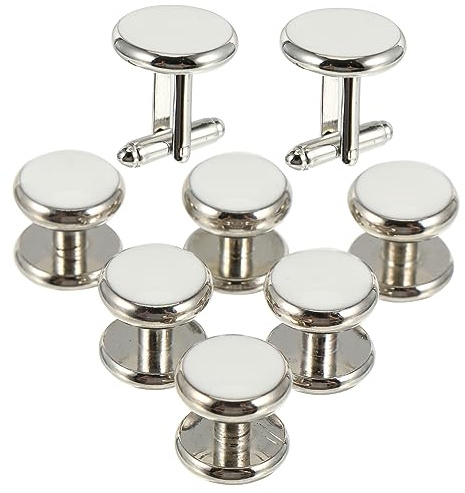 OFFSCH 1uppsättning Elegant Runda Manschettknappar För Män Fransk Stil Oljedroppe Design Hållbara Och Trendiga Cuff Links För Tuxedo Och Fest