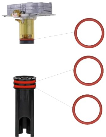 3 x O-Ring Dichtung kompatibel mit Delonghi EABI EAM ECA ECAM ESAM EPAM ETAM AEG Philips für die Brüheinheit Brühgruppe Anpresskolben und Thermoblock