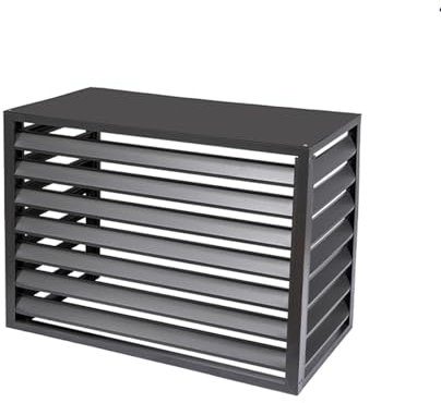 Outdoor Privacy Panels with Three Colors and Sizes for Air Conditioner, Privacy Fence Panels for Outside, 3/4 Panels Metal Fencing for Yard and Patio (Color : Grey, Size : 4_120*150 * 70CM(5P))