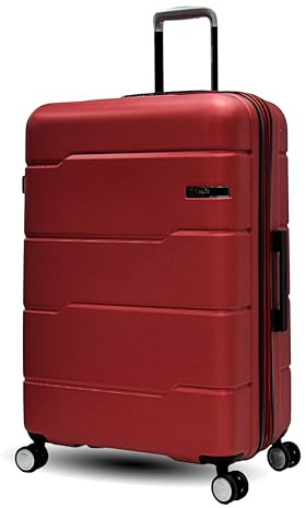 Unik REVOLUTION Maleta Grande de Viaje 28” Expandible con Ruedas Dobles 360° y Cerradura TSA – ABS Rígido y Ligero – Maleta para Facturar 77 cm – Coral
