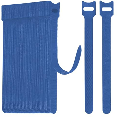 WSZJINB 70pcs Reusable Cable Ties 15cm Long, Green Adjustable Hook and Loop Wire Tidy Straps for Cable Management, Organiser