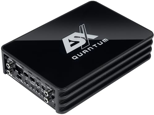ESX Q-FOURv3-24V - Amplificatore digitale compatto a 4 canali classe D | 4 x 100/120 Watt RMS @ 4/2 Ohm della serie QUANTUM | 24 Volt