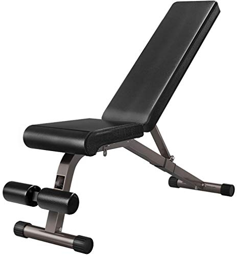 BOSHYUM Verstellbare Hantel-Trainingsbank, 660 Pfund, Faltbare Allzweck-Flachbank für den Heim-Fitnessbereich, multifunktionales Hantelbrett mit Neigung/Neigung/Sit-Up