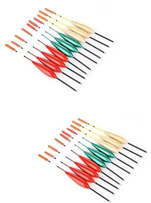 YARNOW 20pcs Bubble Floats for Fishing Large Buoyancy Bobber Carp Fishing Tackle Wooden Fish Drifts