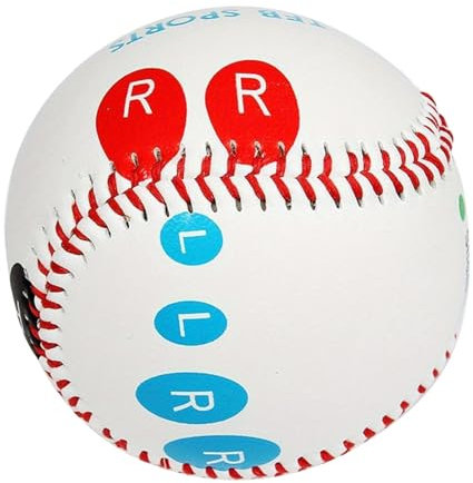 Bullet Ball Baseball, Pitch Training Baseball, 9-Zoll-Pitching-Trainer Baseball Mit Farbcodierten Fingerplatzierungsmarkierungen Für Links- Und Rechtshänder, Hilft, Die Pitch-Geschwindigkeit Zu Erhöh