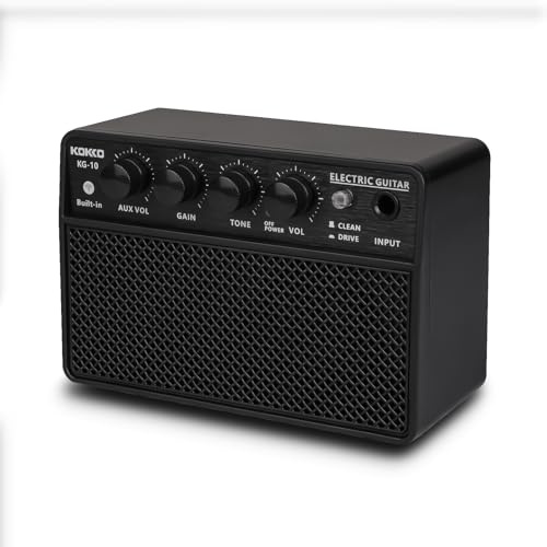 10W Mini Guitar Amp, Electric Guitar Amplifier, USB C Rechargeable, Headphone Jack, Portable Guitars Amp, for Indoor Practice