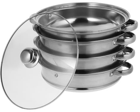 DECHOUS Cuiseur Vapeur Marmite à Vapeur Cuiseur Soupe Domestique Accessoires Cuisine Marmite Multifonctionnelle Super Épaisse