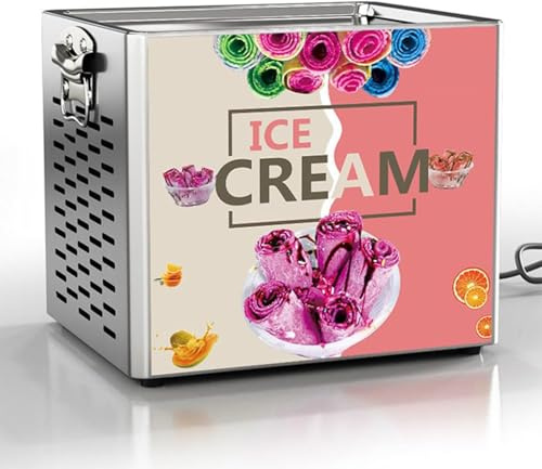 Elektrische Eisrollenmaschine, 330 W, Joghurt-Fritteismaschine, Automatische Eismaschine mit Eispfanne, Für einfaches, selbstgemachtes Eis, Tolles Geburtstagsgeschenk
