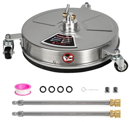 SCITOO 15'' 4000PSI Pressure Washer Surface Cleaner with 3 Wheels