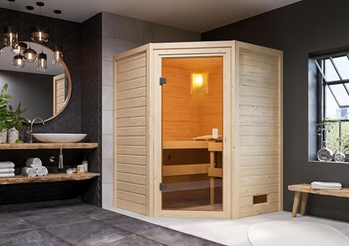 CHILLROI Innensauna Danika inkl. Saunaofen 3,6kW integr. Steuerung Saunakabine Heimsauna