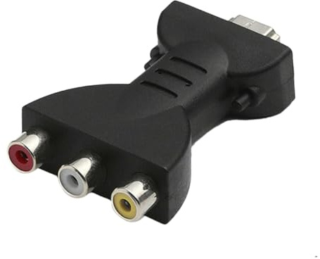 Toddmomy Convertisseur Vidéo Numérique en Cuivre et Plastique Noir vers AV Portable Isolation Physique Compatible Projecteurs et DVD pour Home Cinéma et Voyages d'affaires