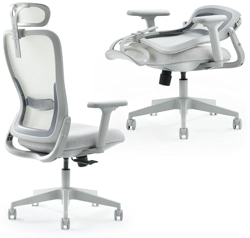 Tervo Model Y Vikbar kontorsstol för små utrymmen, spelstol för vuxna och barn, ergonomisk datorstol i nät, vikbar kontorsstol för hemmaarbete