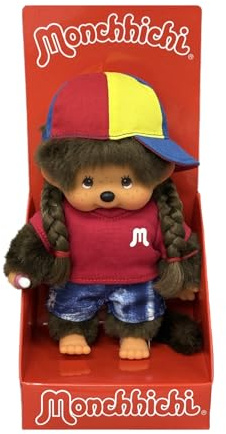 Sekiguchi Original Monchhichi Mädchen, ca. 20 cm