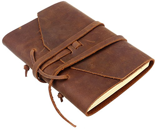 Tagebuch Leder Vintage Leder Notizbuch mit handgefertigten Bindung Seil für Geschenk ()