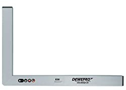 DEWEPRO® Premium Aluminium Bauwinkel 90° - Winkel - Maurerwinkel - Messwinkel - Profilwinkel - Aluwinkel - 120x60cm