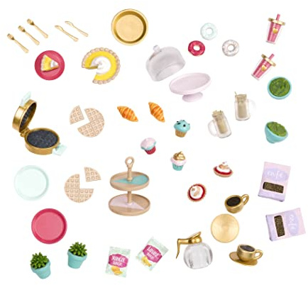 Lori - Dolci e Accessori per caffetteria - Accessori da caffè per Mini Bambole - 3 Anni +