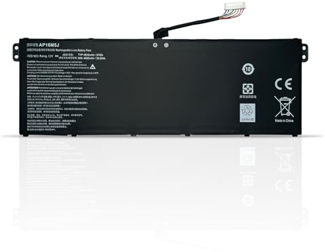 AP16M5J KT00205005 Laptop-Akku | Ersatz für Acer Aspire 1 A114-31 A114-31-C4HH A114-31-C5GM 3 A314-31 A315-21 A315-51 5 A515-51 A515-51-75UY (7.7V 37Wh)