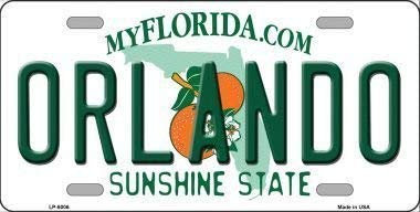 DOGT Orlando Florida Novelty Metal License Plate