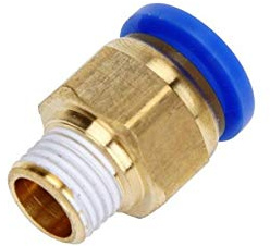 Supertool Schlauchverschraubung mit Außengewinde, 8 mm, pneumatischer Anschluss, Schnellspanner, Steckfitting für Luft- und Wasser-Vakuum, 10 Stück