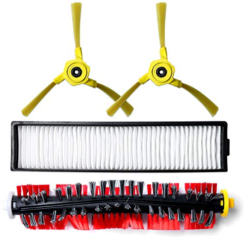 Ersatz-Filter, Bürste für LG Hom Bot VR6270LVM VR65710 VR6260LVM Serie, Staubsaugerroboter, Ersatzteile, 1 Filter + 1 zentrale Rollerbürste + 2 Seitenbürsten