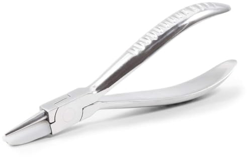SPEEDWOX Eyeglasses Frame Pliers Round Nose Nylon Jaw Optical Frame Clamp Adjusting Pliers Stainless Steel Glasses Nose Pads Arm Pliers 6 Inches
