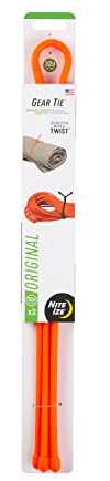 Nite Ize, Inc. GT32-31-2R3 Nite Ize Original Gear, Reusable Rubber, 32 Inch, 2-Pack, Bright Orange, Made in the USA Twist Tie, 32-2 Pack