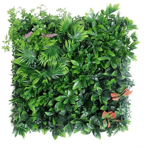 CWOQOCW Künstliche Hecke Pflanze Wand Heimdekoration Simulierter Rasen Simulierte Pflanze Wandpflanze Blumen Wanddekoration 50 x 50 cm (3)