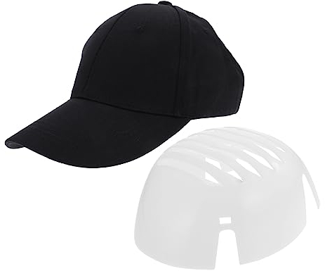 iplusmile 2 Sätze Baseball Kappe Helmeinsatz Anstoßkappe Huteinsatz Bump-Hut Strickmütze Schutzhelme Hüte Baseballmütze für Männer Bauarbeiterhelme Hutformer Universal- schützender Hut Sport