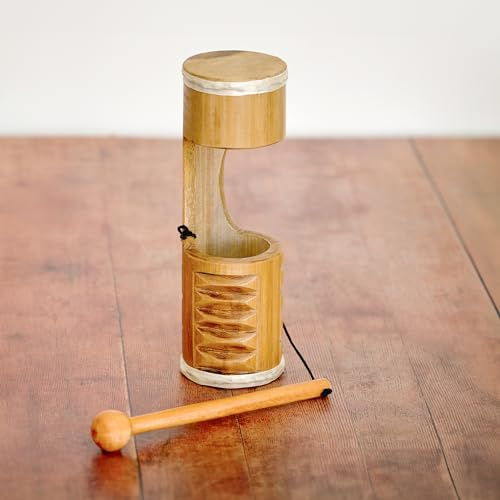 Jati Guiro Drum Shaker Holz 3 in 1 Instrument
