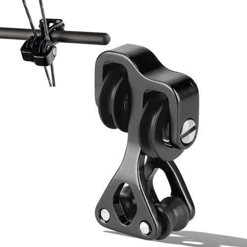 EIMSOAH Archery Cable Slide for , Aluminum Alloy Sliding Roller Accessory, Black Archery Equipment