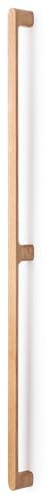 Gedotec Möbelgriff | Schrankgriffe aus Vollholz | 1 Stück | Holzgriff mit BA 992 - L 1026 mm | LUV WOOD | Griffe Möbel Holzton Eiche | moderner Griff aus Holz | klar lackierte Griffe | Türgriffe