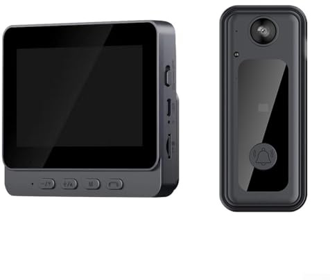 Hasaller Interphone vidéo filaire avec moniteur vidéo filaire pour porte téléphonique HD Kit de caméra pour déverrouiller la surveillance Interphone bidirectionnel pour villa maison appartement