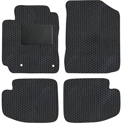 moto-MOLTICO Eva Fußmatten Auto - Automatten passend für Toyota Yaris I 1999-2005 3 Türen (mit Verstärkung), rutschfeste und Wasserfeste Autoteppiche
