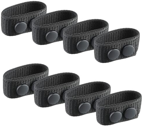 DEARBAG Pack de 4 Trabillas Tácticas para Cinturón, Soporte Para Trabillas Para Cinturón, Cinturón de Batalla, Cinturón de Nailon, Equipo para Exteriores que se Desmonta y Fija Rápidamente