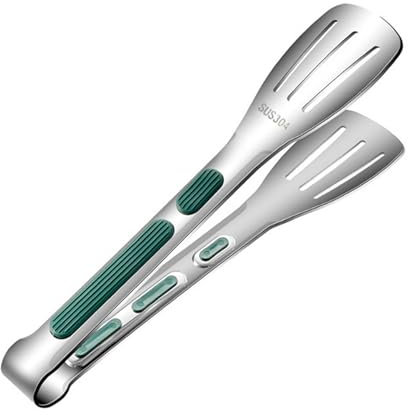 Generic Premium Stainless Steel Kitchen Tongs with Non-Slip Grip (9)
