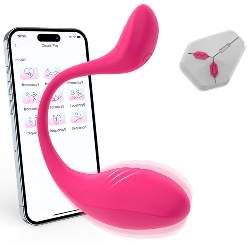 Qhysin APP Bullet Vibratoren für Sie G-Punkt und Klitoris Tragbarer Vibro Ei Erotik Sex Spielzeug für die Frau Leise Paar Vibratoren mit 9 Vibrationsmodi Bluetooth Vibrator Sexspielzeug für Frauen