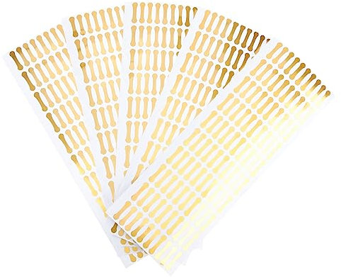 NUOBESTY 500pcs PVC Tamper Proof Stickers Self Adhesive Jar Seal Labels with Guard Safety Feature Suitable for Cosmetics and Bakery Use