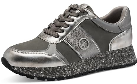 Tamaris dam Low 1-23727-42 sneakers, Silver glam, 41 EU
