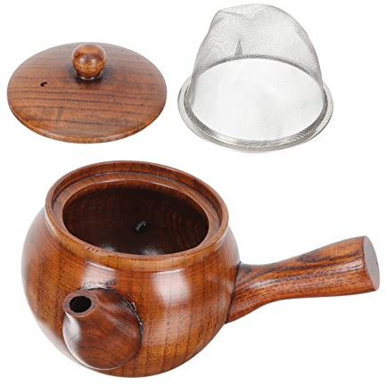 PRETYZOOM Tetera De Madera Decorativa Tetera Vintage Para Casa Perfecta Para Reuniones Familiares