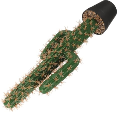 EXAOMBLE Cactus Grandes Maceta Artificiales Textura Realista, Suculentas Simuladas De Plástico, Decoración Hipoalergénica para Escritorio y Habitación, Planta Decorativa Maceta Incluida