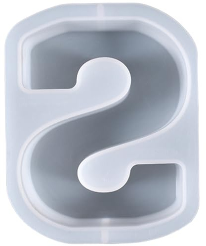 ALEFBET Moule en silicone en forme de lettres de l'alphabet - Taille XXL - 18 cm - Moule en silicone - Moule en plâtre pour moulage en résine époxy - Lettres (S)