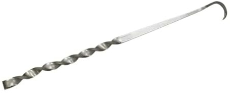 Wlinfetity Ganchos para barbacoa para asar – Gancho de carne de acero inoxidable con punta puntiaguda, agarre seguro para costillas, pollo, perros calientes – Herramienta de cocina para barbacoa
