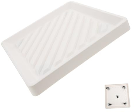 Yardwe Base Cuadrada para Macetas con Ruedas, PP Blanco, Ruedas Ocultas y Fácil Movilidad para Hogar y Exterior, 1 Pieza