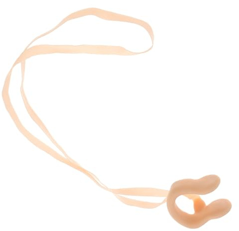 TOPBATHY Pinza Nasal para Nadar con Cuerda, Sellado Hermético y Material PVC Beige para Adultos en Clases de Natación