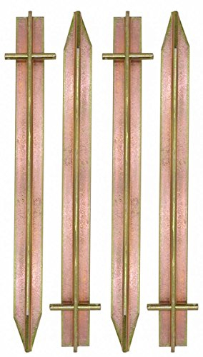 AMANKA Massiv XL 4 Stahl Erdnägel T-Profil Loch 300x25mm Zelt-Heringe Harte Böden Zeltnägel Campingheringe Lang Verzinkt