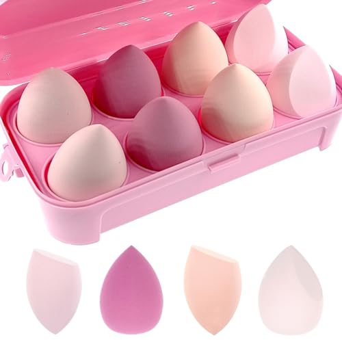 ZHIYE Makeup Sponge, Beauty Makeup Blending Sponge Puff Blender Foundation Sponge Concealer Sponges Applicator Sponges 8 Pcs