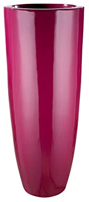 GILDE Pot de Fleurs en Fibre de Verre, Rose, 75 cm