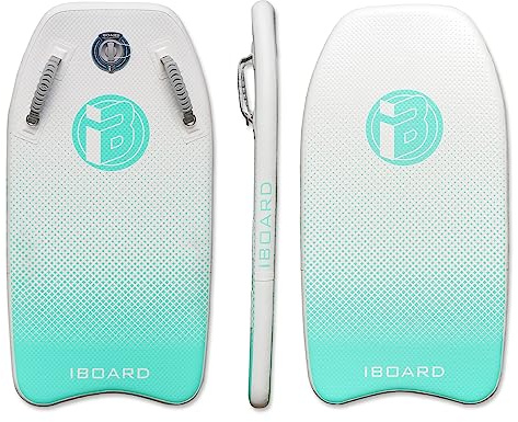 Portable Inflatable Bodyboard 42/48nch Body Board with SUP Technology Solid and Stable Platform and Buoyancy for Adult or Teen