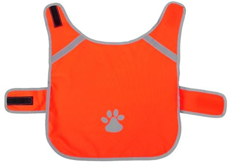 Mipcase Hundeweste Haustierweste Leuchtend Orange Farbe Reflektierende Weste Für Katzen Schutzweste Hohe Sichtbarkeit