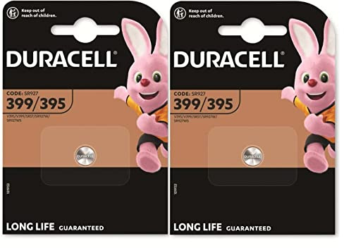 Duracell 399/395, SR927, Batería de reloj | 2 baterías